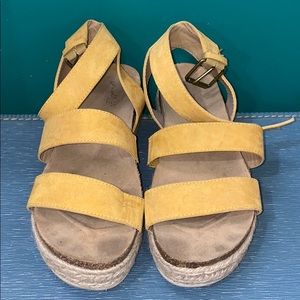 Yellow Platform Sandals